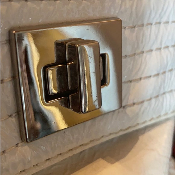 KOOBA Vintage White Patent Leather Satchel - Picture 13 of 15